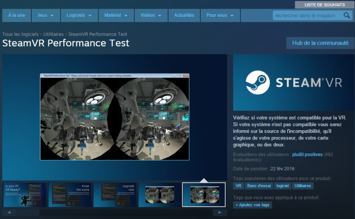SteamVR Performance test