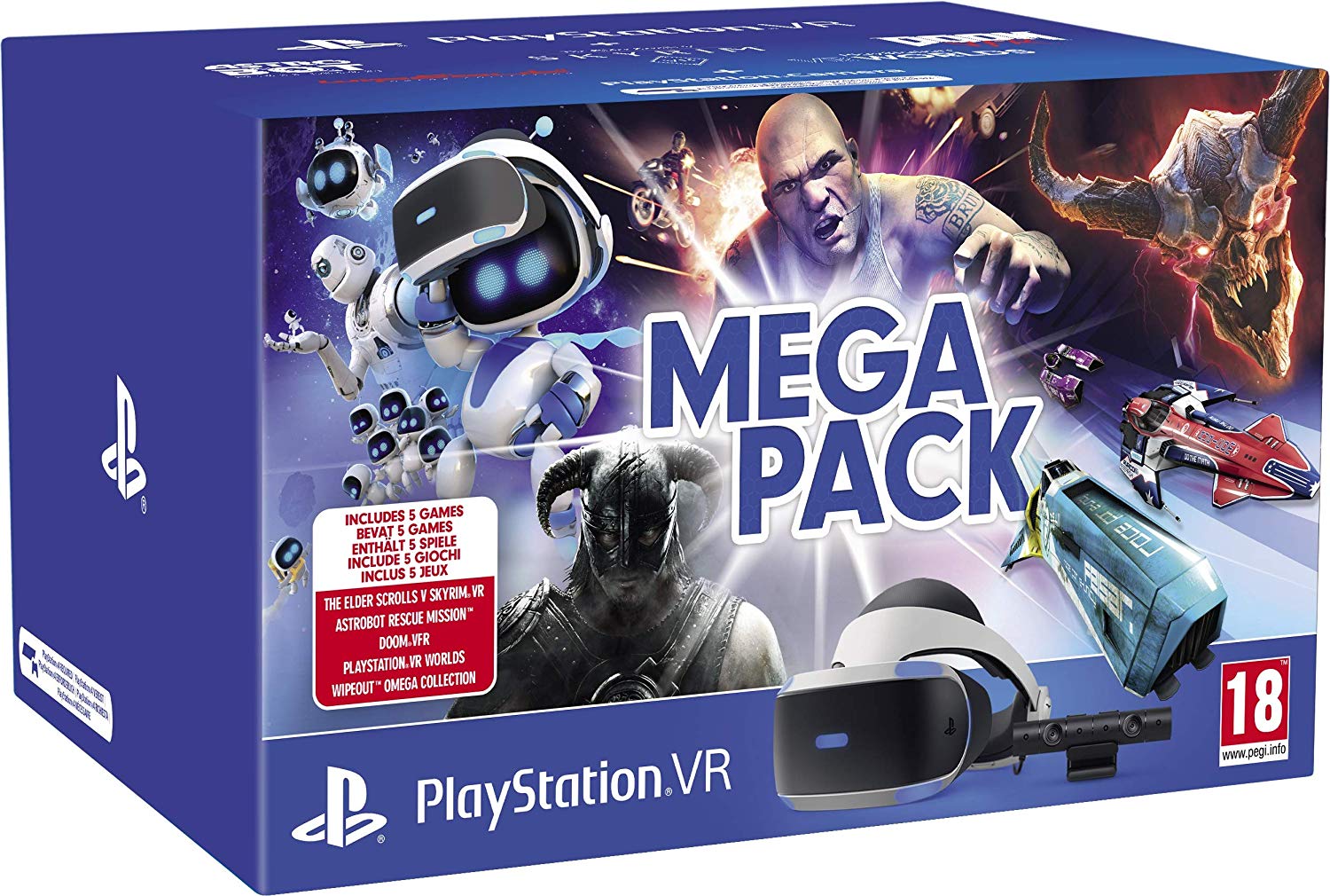 PlayStation VR Un M ga Pack avec le casque la cam ra et 5 jeux